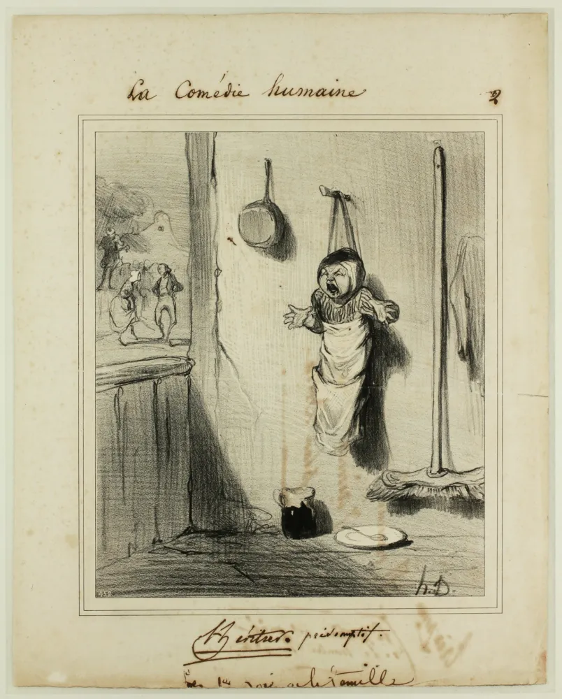 Lithografie Daumier - L'Héritier présomptif