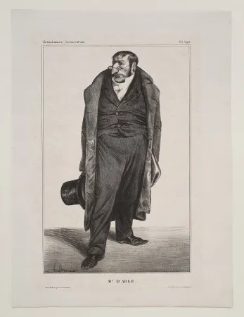 Lithografie Daumier - Mr. D'Argo..