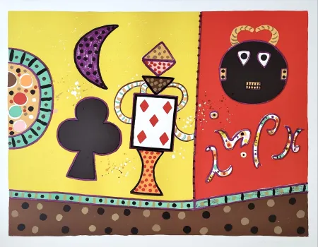 Lithografie Davie - Guli Wall