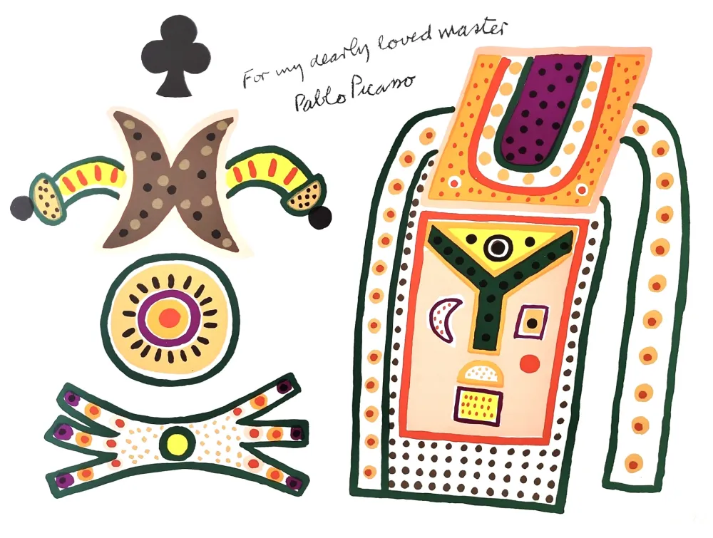Lithografie Davie - Hommage a Picasso.