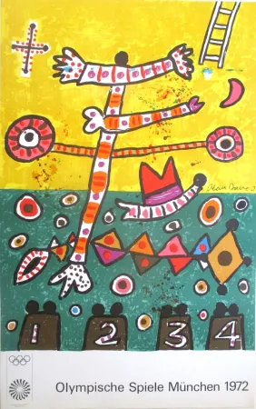 Lithografie Davie - OL 1972 - original colourlithograph