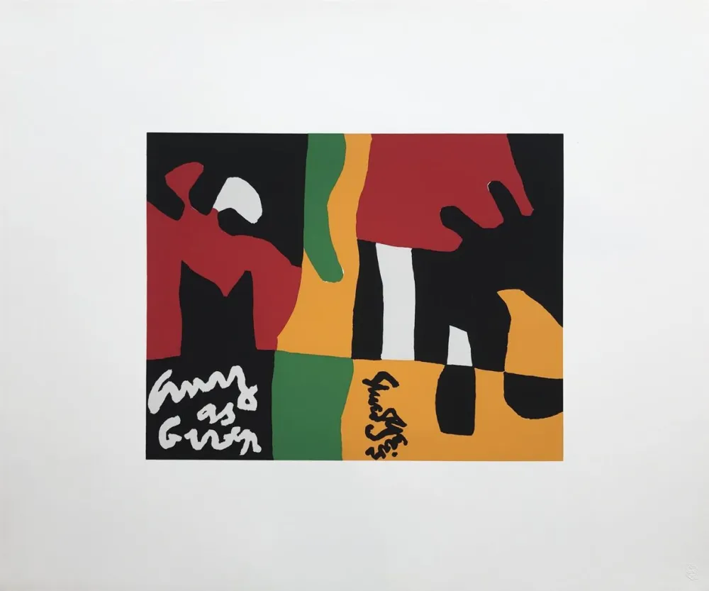 Zeefdruk Davis - Untitled from Ten Works by Ten Painters Portfolio