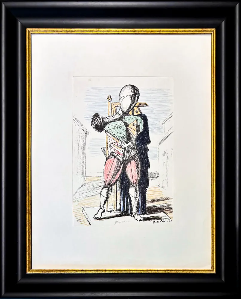 Lithografie De Chirico - Giorgio De Chirico (1888–1978) - Manichino - 6-colour lithography - 1964