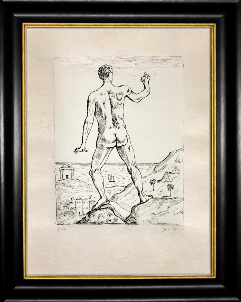 Lithografie De Chirico - Hercole