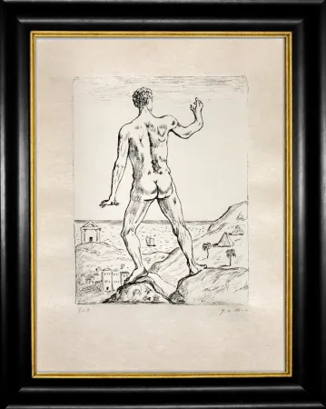 Lithografie De Chirico - Hercole