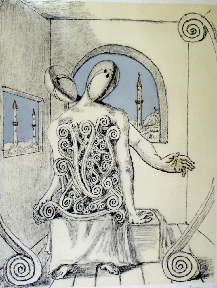 Lithografie De Chirico - I miei amici orientali