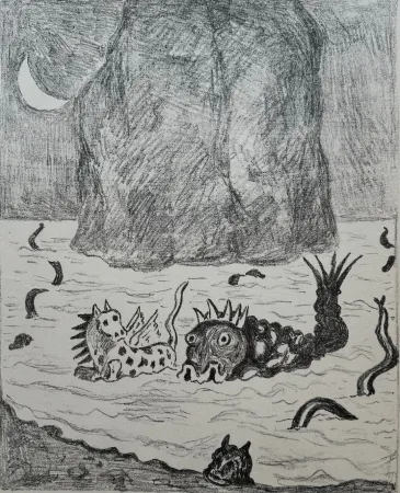 Lithografie De Chirico - I mostri