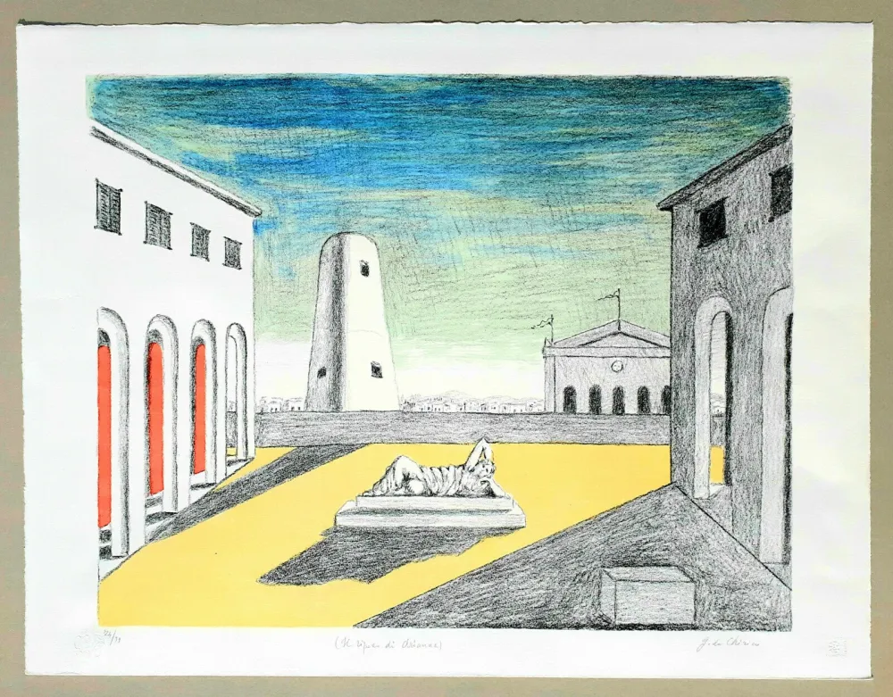 Lithografie De Chirico - Il riposo di Arianna
