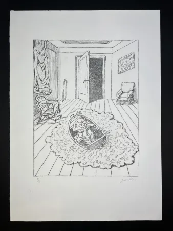 Lithografie De Chirico - Il ritorno di Ulisse