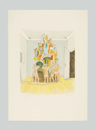 Lithografie De Chirico - Il Trofeo