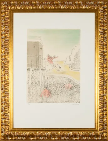 Ets En Aquatint De Chirico - L'arrivo del centauro