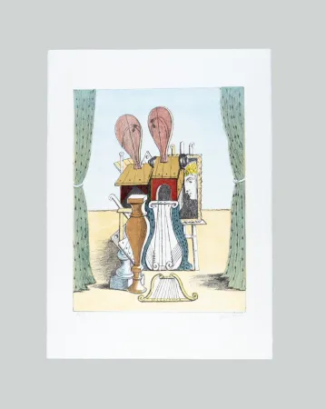 Lithografie De Chirico - Le Muse della Musica