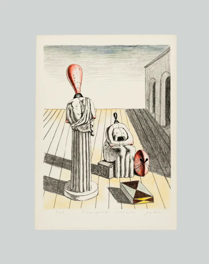 Lithografie De Chirico - Le Muse inquietanti