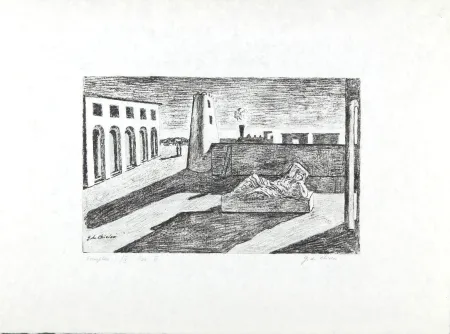 Lithografie De Chirico - L'enigma del ritorno