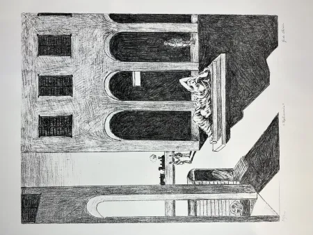 Lithografie De Chirico - Malinconia