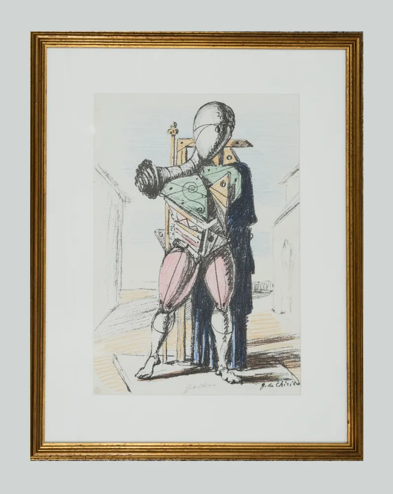 Lithografie De Chirico - Manichino