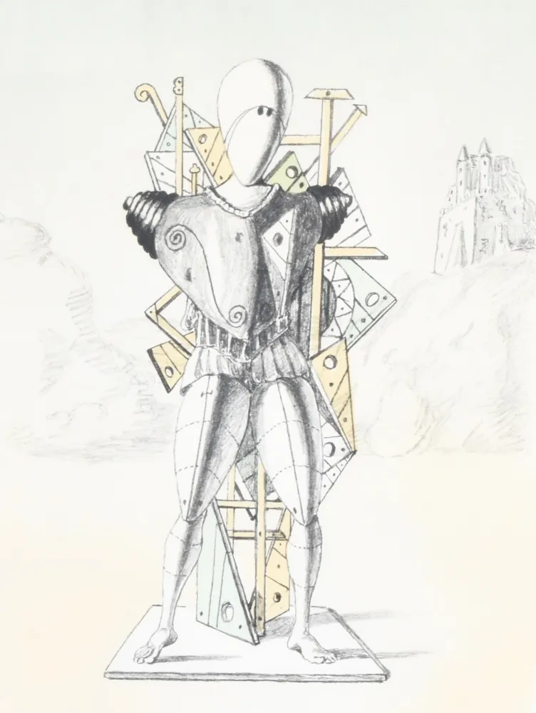 Lithografie De Chirico - Trovatore