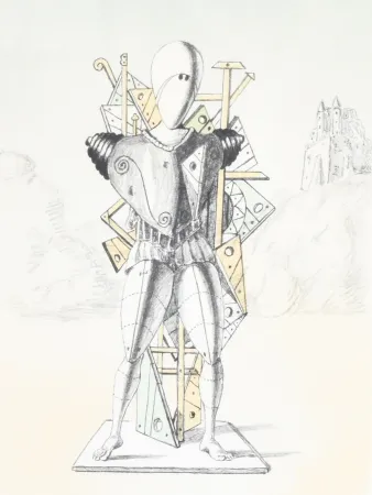 Lithografie De Chirico - Trovatore