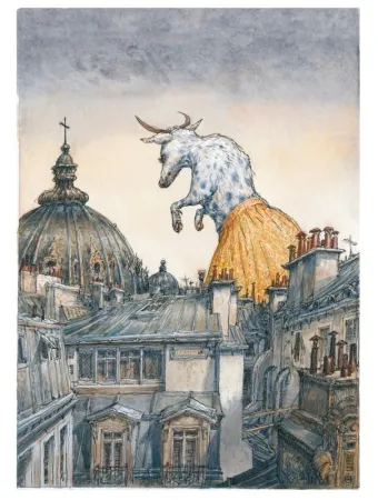 Digitale Print De Crécy - Le Yokaï de la rive gauche