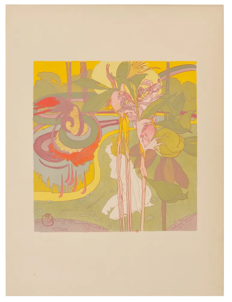 Lithografie De Feure - Dans le Rêve