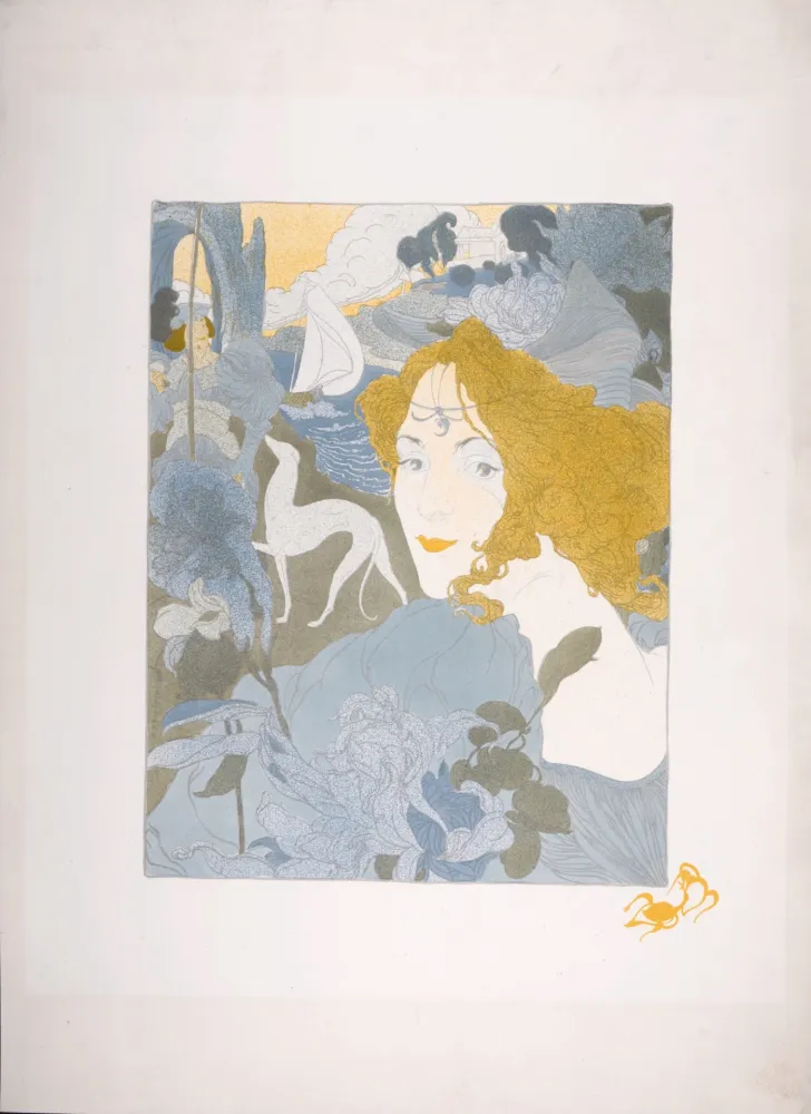 Lithografie De Feure - Le Retour, 1897 (Deluxe Edition)
