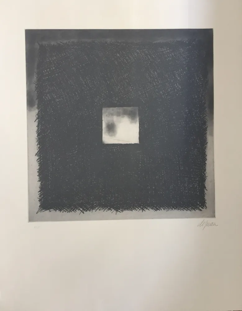 Ets En Aquatint De Juan - Cuadrado gris