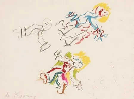 Lithografie De Kooning - Composition for Lisa