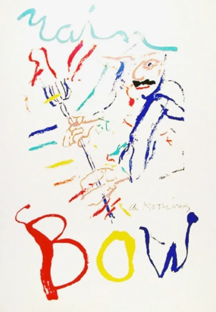 Lithografie De Kooning - Rainbow: Thelonius Monk, Devil at the Keyboard