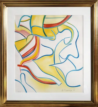 Lithografie De Kooning - Untitled from Quatre Lithographies