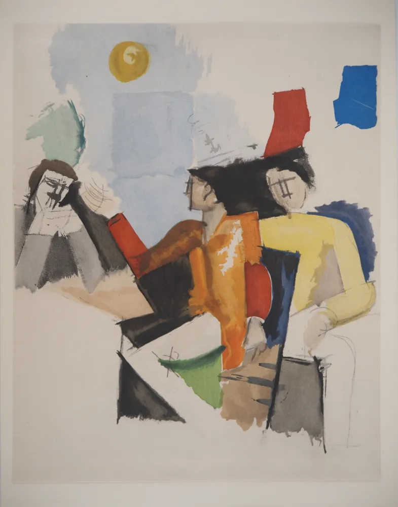 Lithografie De La Fresnaye - Etude pour La conquête de l'air