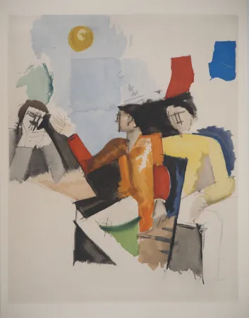 Lithografie De La Fresnaye - Etude pour La conquête de l'air