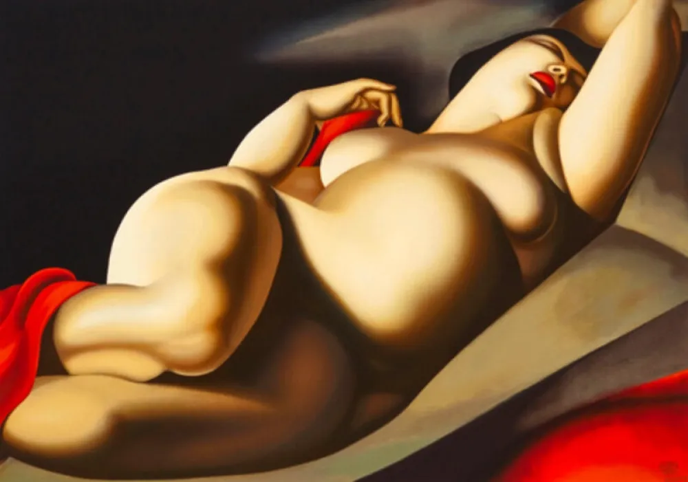 Zeefdruk De Lempicka - La Belle Rafaela