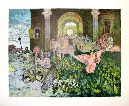 Lithografie De Rosa - Creatures