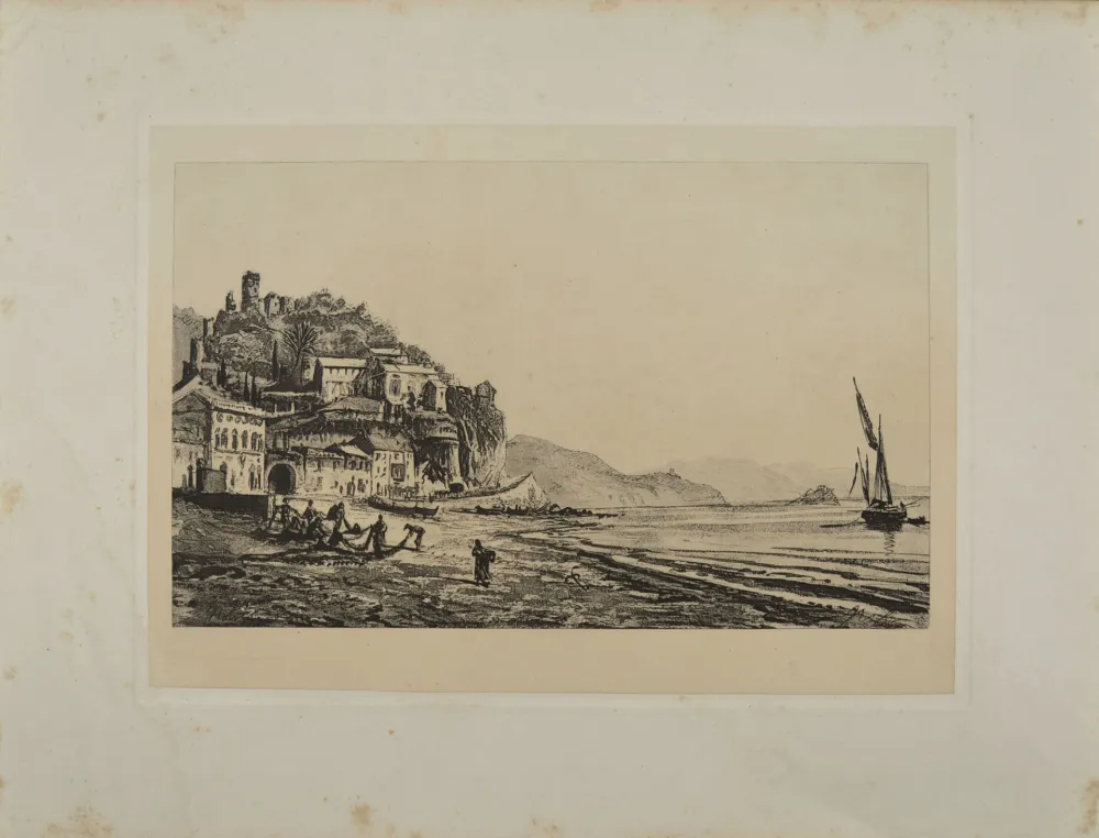 Ets De Rothschild - VIEW OF NOLI, NEAR SAVONA, 1869