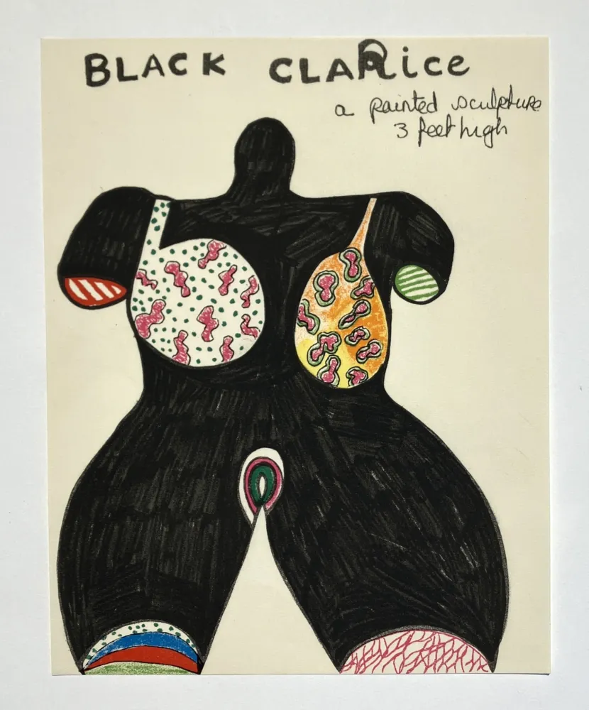 Lithografie De Saint Phalle - Black Clarice. 1966
