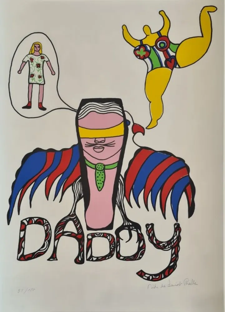 Zeefdruk De Saint Phalle - Daddy 