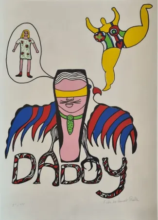 Zeefdruk De Saint Phalle - Daddy 