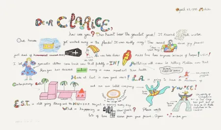 Zeefdruk De Saint Phalle - Dear Clarice