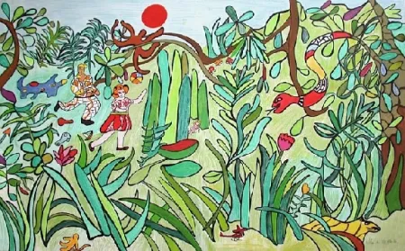 Lithografie De Saint Phalle - La  jungle 