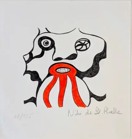 Lithografie De Saint Phalle - Le Golem - Jerusalem 