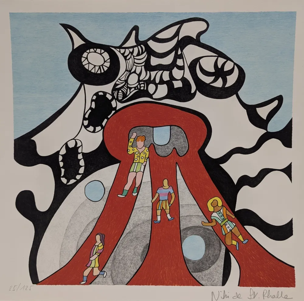 Lithografie De Saint Phalle - Le Golem - Jerusalem 