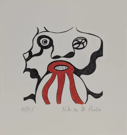 Lithografie De Saint Phalle - Le Golem - Jerusalem 