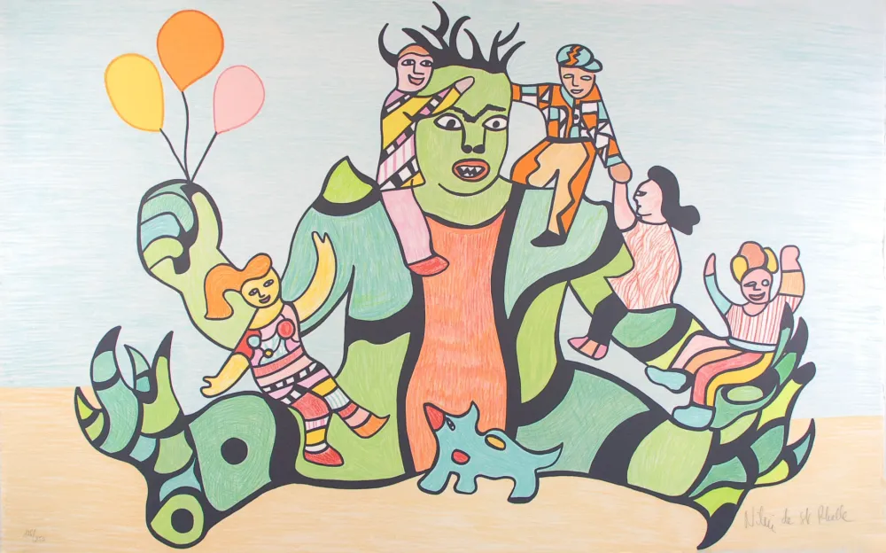 Lithografie De Saint Phalle - Le Monstre