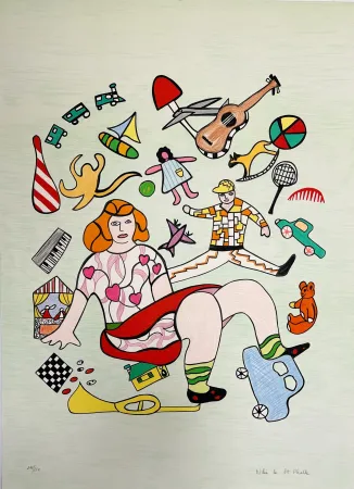 Lithografie De Saint Phalle - Les Jouets