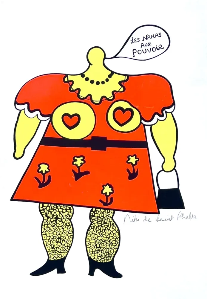 Zeefdruk De Saint Phalle - Les Nanas aux pouvoir 