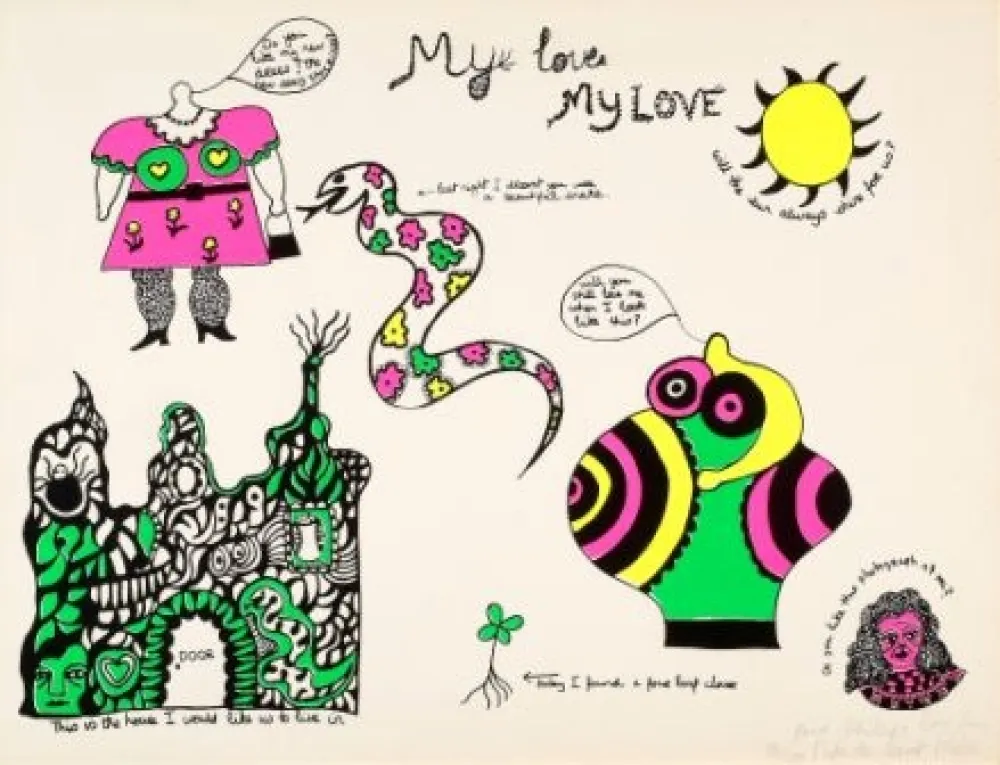 Zeefdruk De Saint Phalle - My love,my love