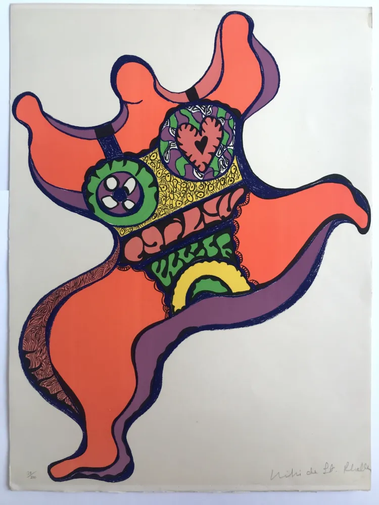 Lithografie De Saint Phalle - Nana