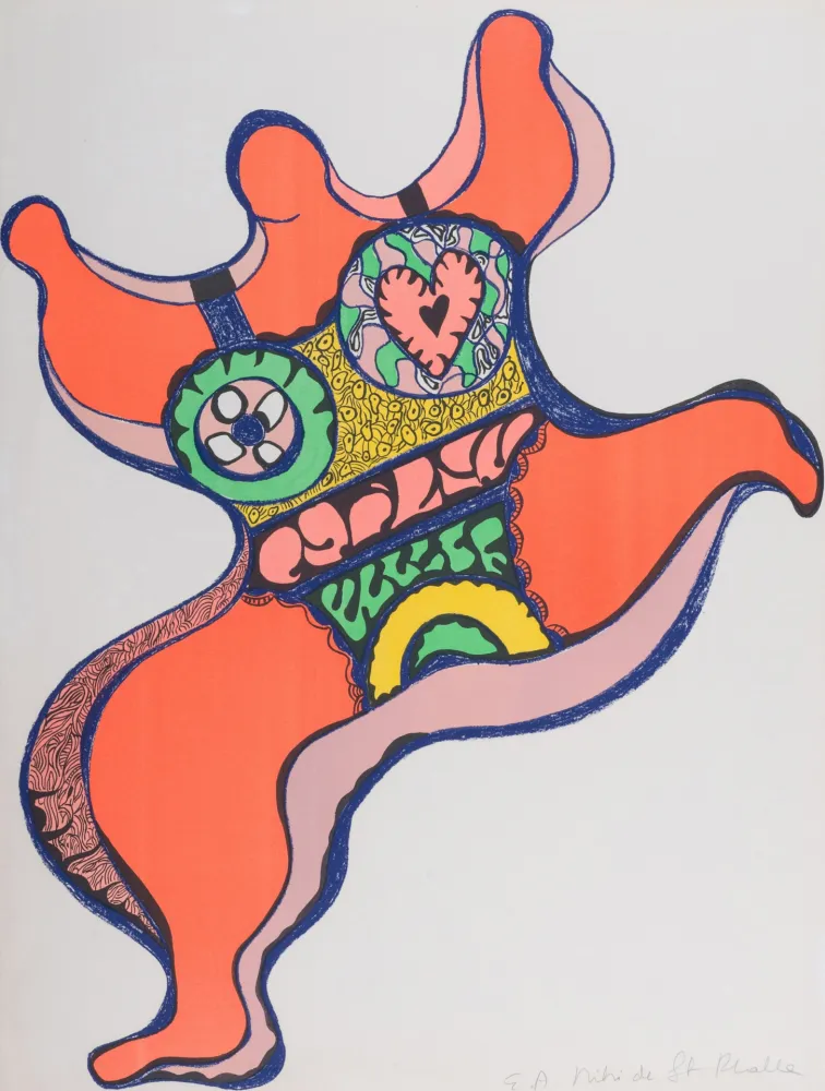 Lithografie De Saint Phalle - Nana, 1971. Lithographie signé. 