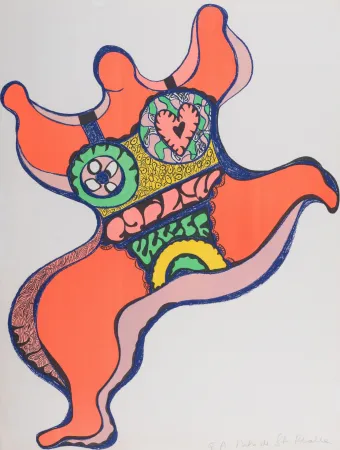Lithografie De Saint Phalle - Nana, 1971. Lithographie signé. 