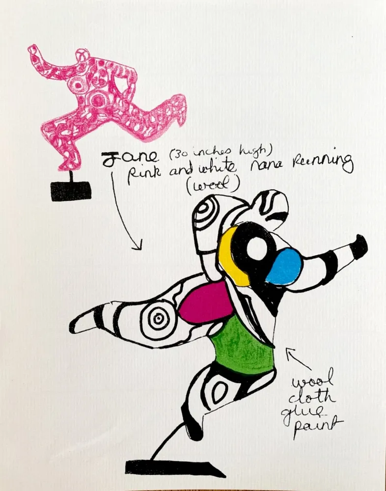 Lithografie De Saint Phalle - Nanas - Jane